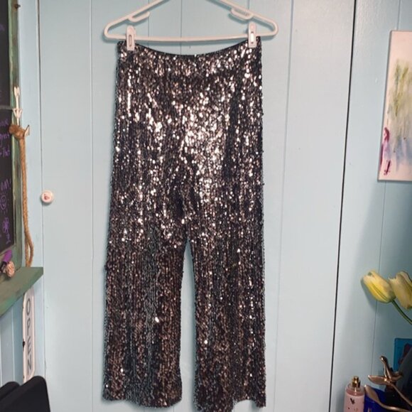 Maeve by anthropology sequenced holiday pants - Picture 1 of 6